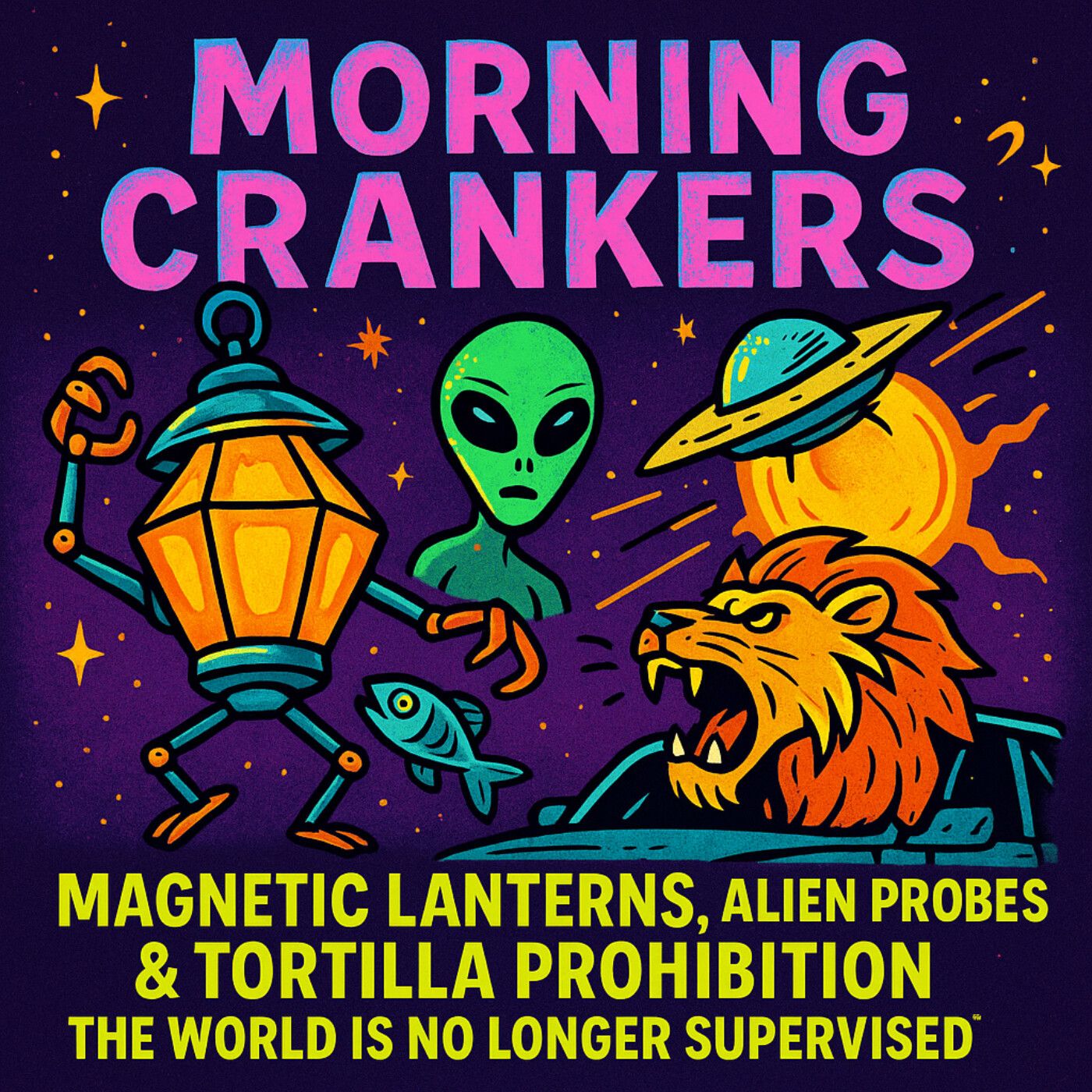 Magnetic Lanterns, Alien Probes & Tortilla Prohibition — The World Is No Longer Supervised Morning Crankers