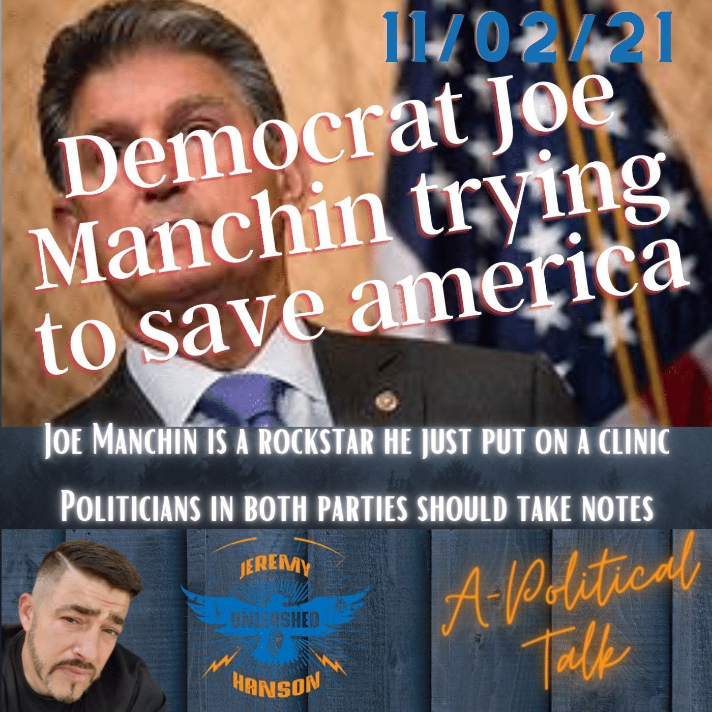 FANTASTIC!!!! "Real leaders" don't bow to pressure and Joe Manchin is showing the world leadership!!