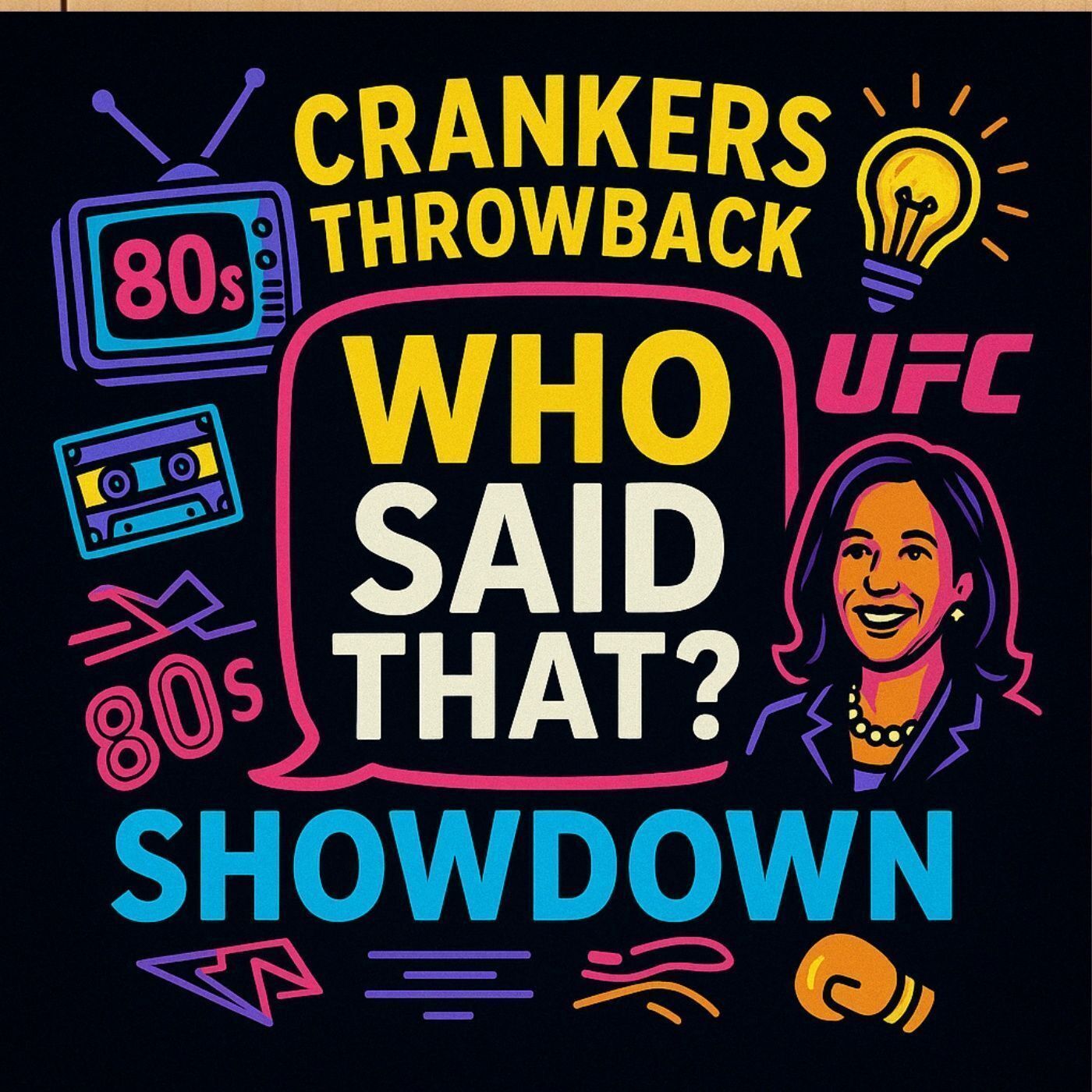 🎙️ Crankers Throwback Showdown: “Who Said That?” 80s/90s Edition, Kamala’s New Gig, Kentucky Innovation & UFC Chaos!