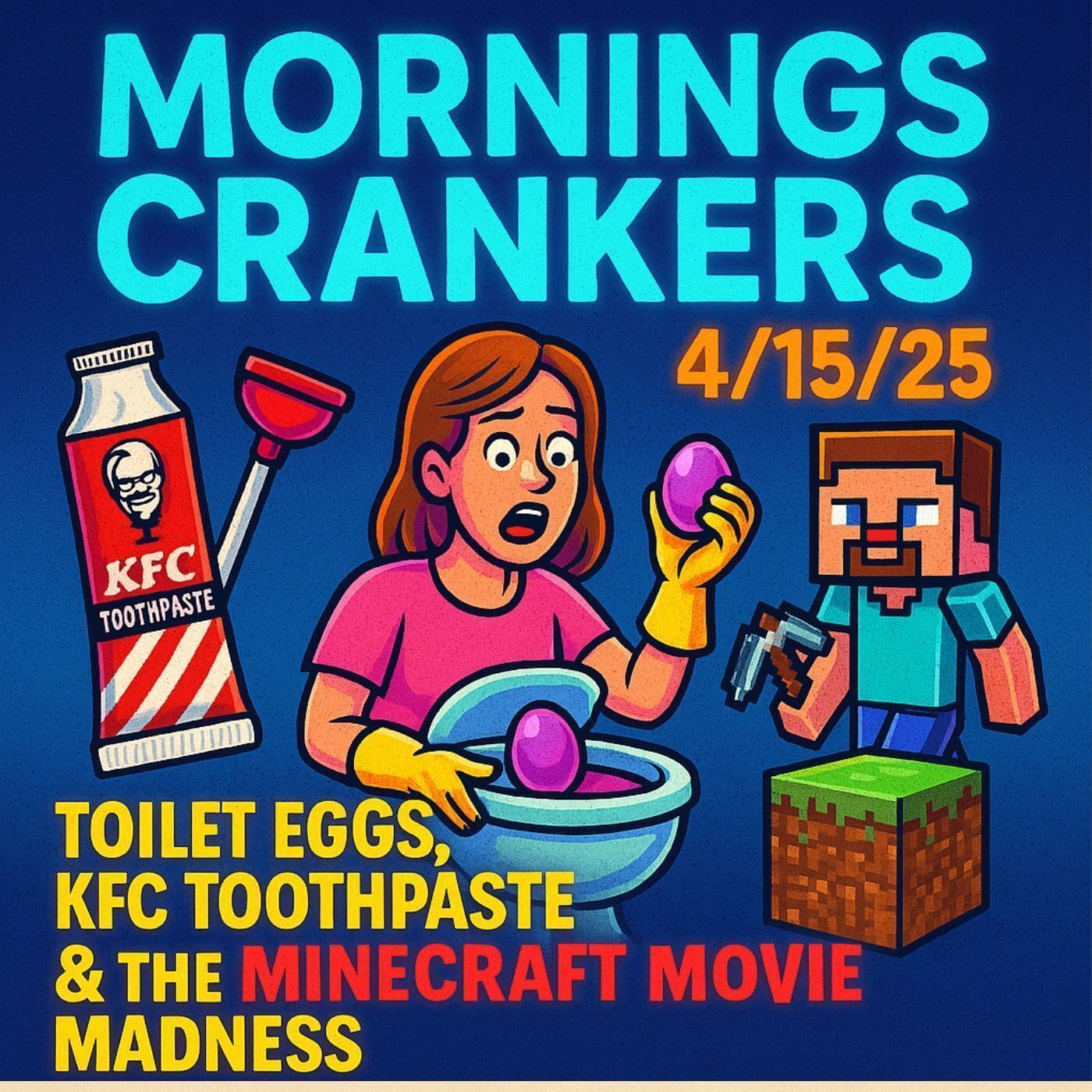 Toilet Eggs, KFC Toothpaste & the Minecraft Movie Madness | Morning Crankers 4/15/25