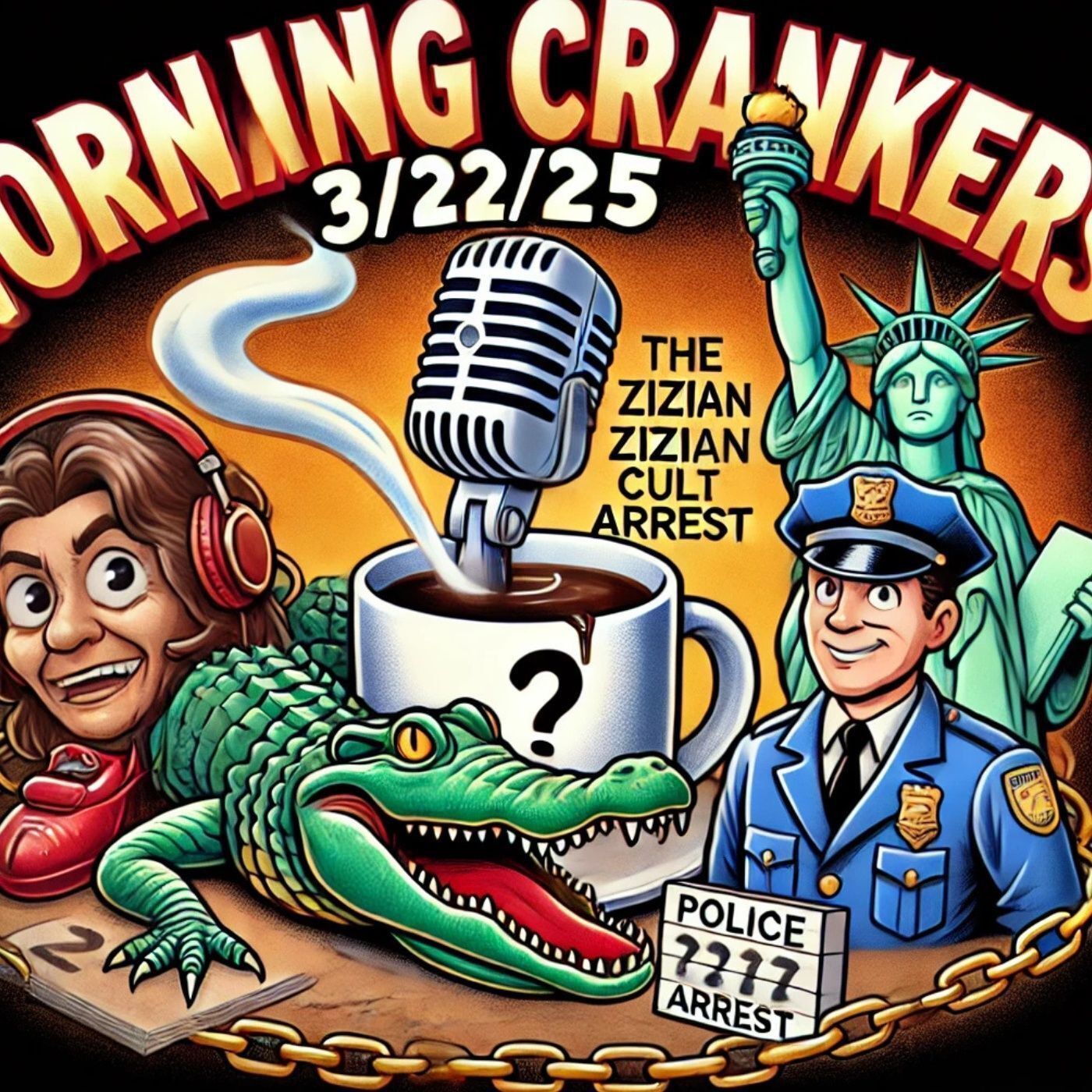 Morning Crankers 3/21/25: Cult Leader Busted, Ruby Slipper Thief Dies, & France Wants Lady Liberty Back!