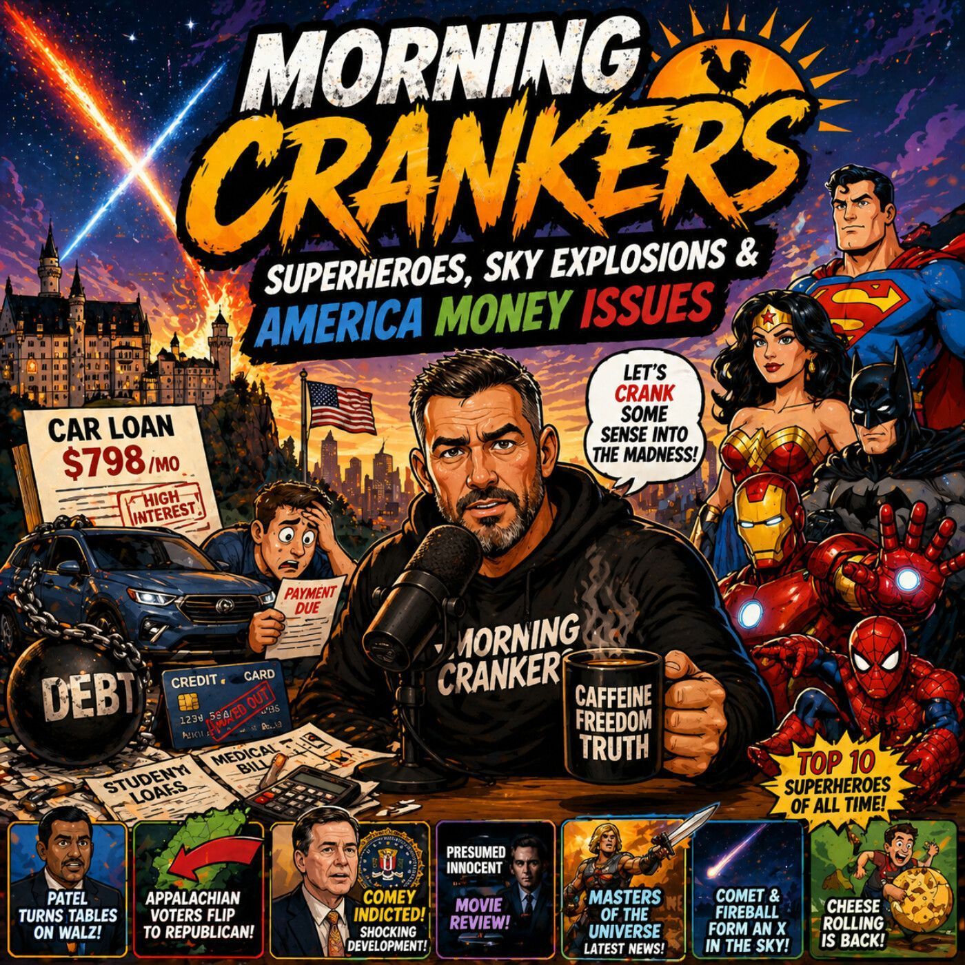 175: Superheroes, Sky Explosions & America’s Money Problem