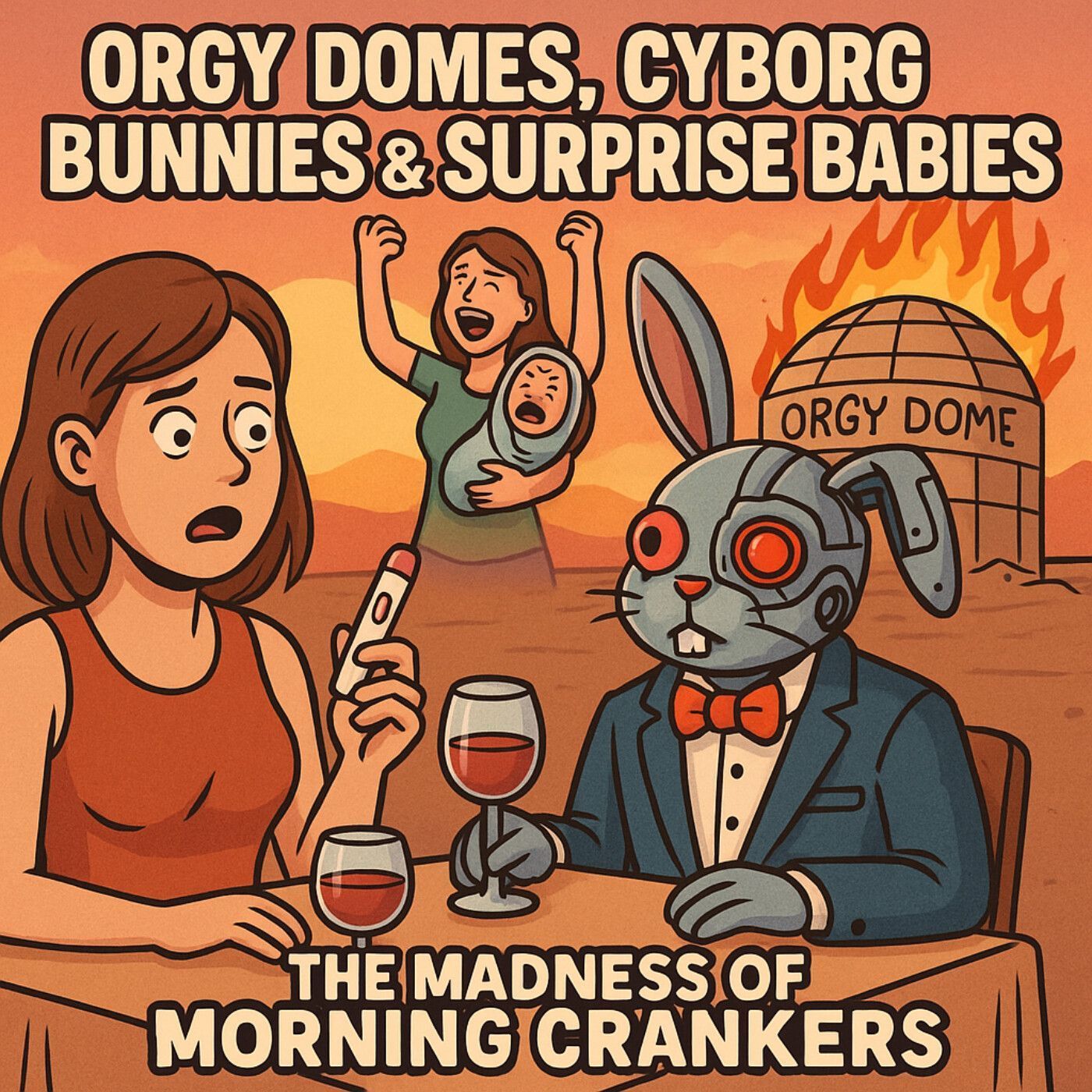 Orgy Domes, Cyborg Bunnies & Surprise Babies: The Madness of Morning Crankers”