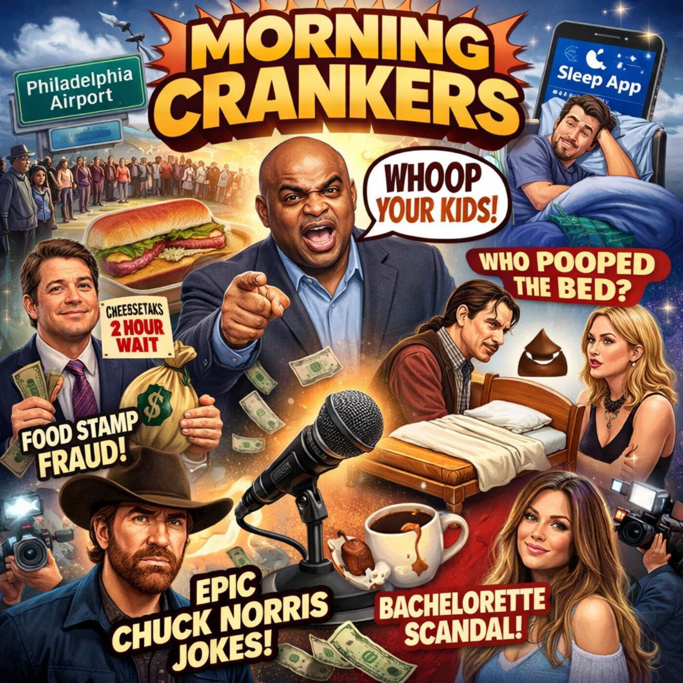 169: Morning Crankers Chaos: Cheesesteaks, Controversy & Chuck Norris